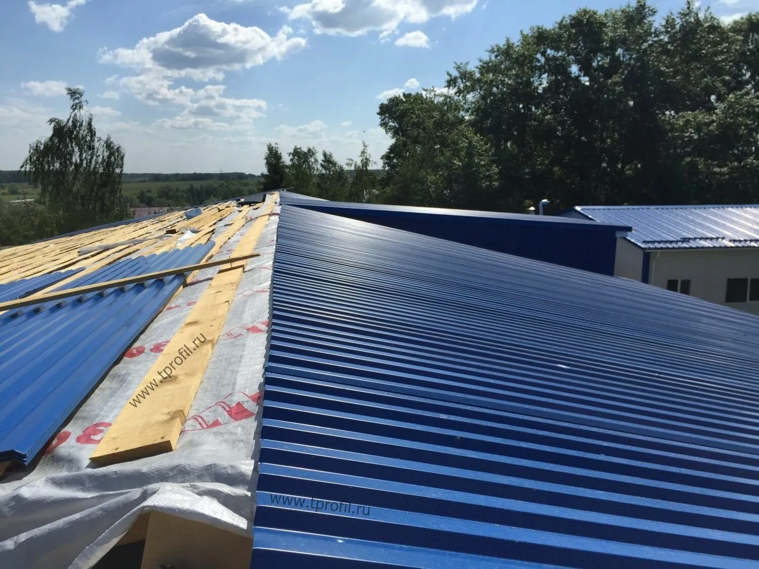 Профнастил установка