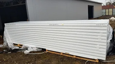 Сэндвич панель с пенополистиролом (ППС) стеновая 1000x240мм