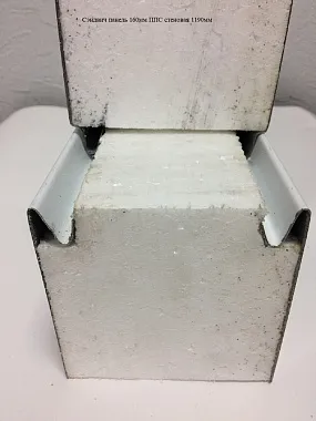 Сэндвич панель с пенополистиролом (ППС) стеновая 1190x160мм