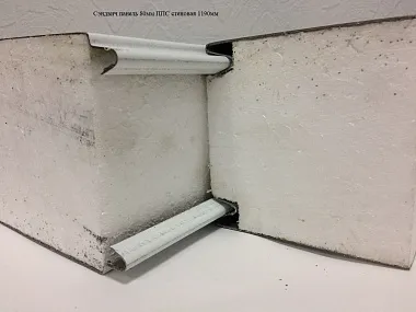 Сэндвич панель с пенополистиролом (ППС) стеновая 1190x80мм