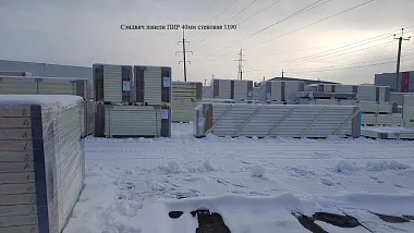 Сэндвич панель с пенополиизоциануратом (ПИР) стеновая 1190x40мм