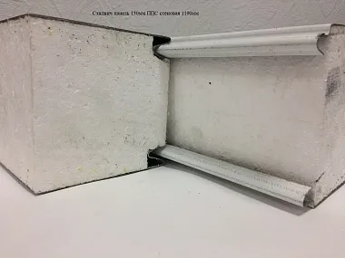 Сэндвич панель с пенополистиролом (ППС) стеновая 1190x150мм