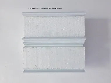 Сэндвич панель с пенополистиролом (ППС) стеновая 1000x60мм