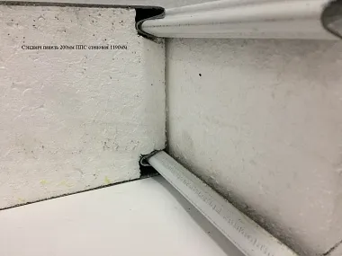 Сэндвич панель с пенополистиролом (ППС) стеновая 1190x200мм