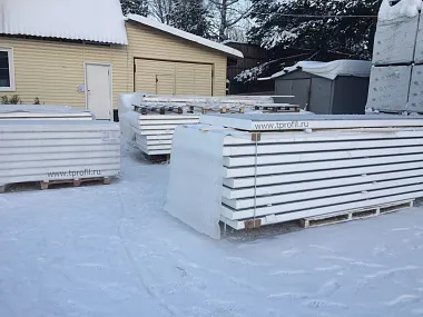 Сэндвич панели с пенополистиролом (ППС)