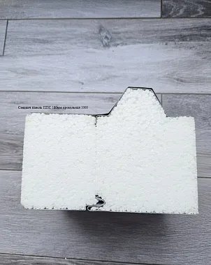 Сэндвич панель с пенополистиролом (ППС) кровельная 1000x180мм