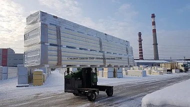 Сэндвич панель с пенополиизоциануратом (ПИР) стеновая 1190x100мм