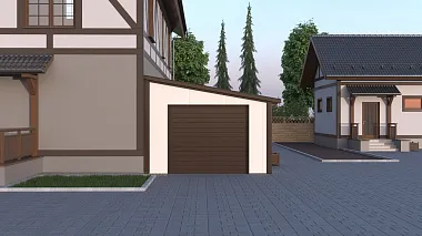 Пристройка гаража к дому