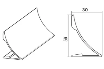 AL 102 Профиль карнизный напольный L-3м