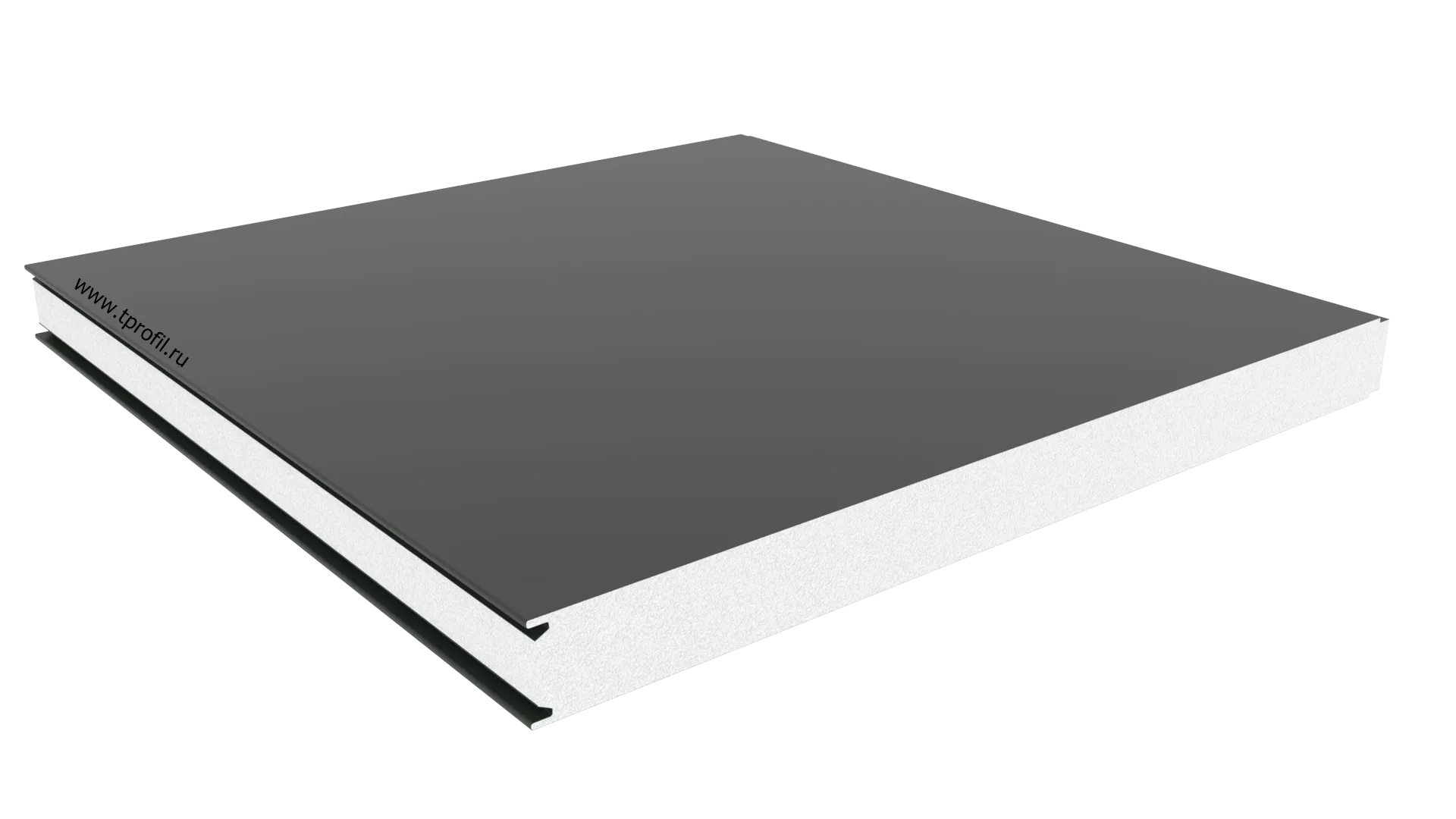 Стеновая панель, минеральная вата, волна, Ral: 1018