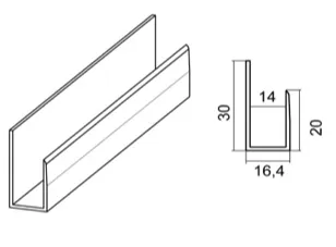 AL 108 профиль стартовый  L - 3м