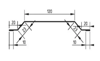 Доборный элемент Нащельник закрытия саморезов