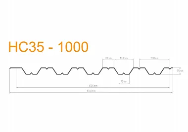 Профилированный лист НС35-1000