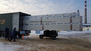 Сэндвич панель с пенополиизоциануратом (ПИР) стеновая 1190x120мм