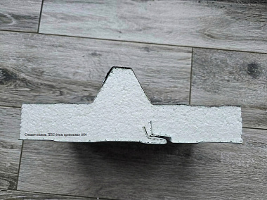 Сэндвич панель с пенополистиролом (ППС) кровельная 1000x60мм