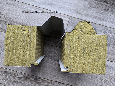 Сэндвич панель с минеральной ватой кровельная 1000x50мм