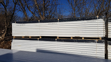 Сэндвич панель с пенополистиролом (ППС) кровельная 1000x50мм