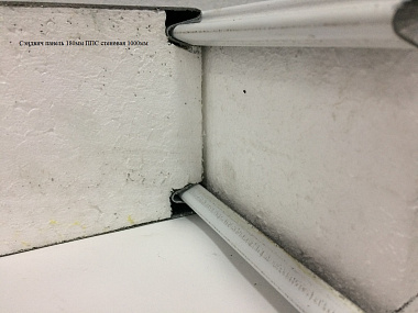 Сэндвич панель с пенополистиролом (ППС) стеновая 1000x180мм